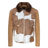 Men's Pony Leather Jacket /w Suede Style #2065