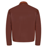 Open bottom jacket with alligator yoke and stand up collar #2080