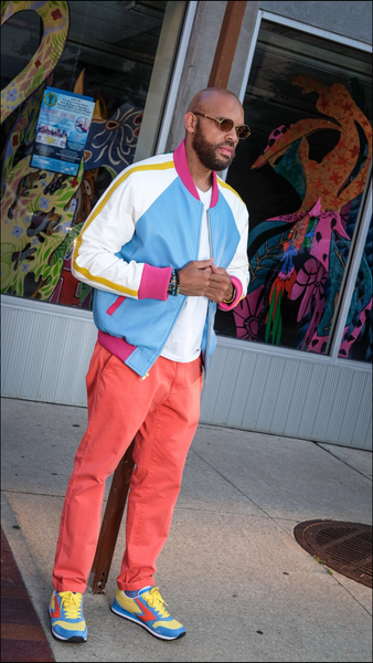 Multicolored Lambskin Leather Jacket - Jakewood Shearlin Leather Mouton Fur Bomber Aviator Parka Coat Jacket Sheepskin All size Brooklyn New York manufacturer