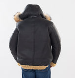 Shearling Sheepskin Aviator Jacket- B3 With Toggles Style #810