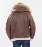 Shearling Sheepskin Aviator Jacket- B3 With Toggles Style #810