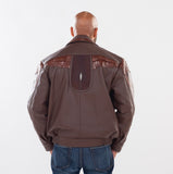 Lambskin jacket with Alligator and Stingray Trimming #2070