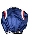 Satin Three Color Combination Varsity Jacket #3032