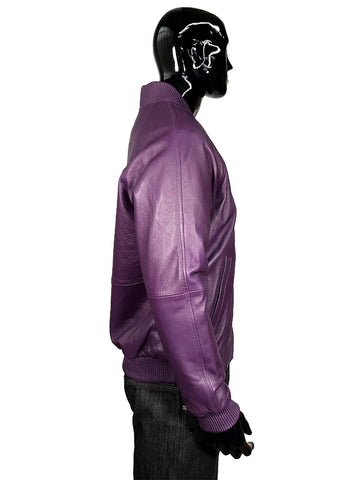 Genuine Lambskin Leather Baseball Varsity Jacket Style #1051 (Part 1 of colors)