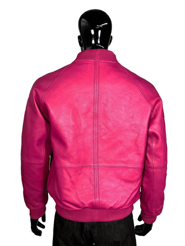 Genuine Lambskin Leather Baseball Varsity Jacket Style #1051 (Part 1 of colors)