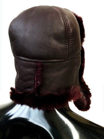 Shearling Sheepskin Russian Style Hat