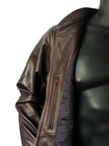 Genuine Lambskin Leather Baseball Varsity Jacket Style #1051 - Jakewood Shearlin Leather Mouton Fur Bomber Aviator Parka Coat Jacket Sheepskin All size Brooklyn New York manufacturer