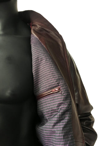 Genuine Lambskin Leather Baseball Varsity Jacket Style #1051 - Jakewood Shearlin Leather Mouton Fur Bomber Aviator Parka Coat Jacket Sheepskin All size Brooklyn New York manufacturer