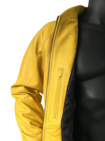 Genuine Lambskin Leather Baseball Varsity Jacket Style #1051 - Jakewood Shearlin Leather Mouton Fur Bomber Aviator Parka Coat Jacket Sheepskin All size Brooklyn New York manufacturer
