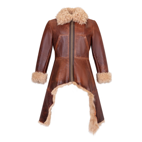 Ladies Sheepskin Jacket with Craft Bottom Style #1040