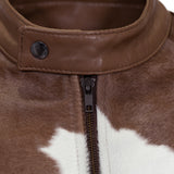 Men's Pony Leather Jacket /w Suede Style #2065