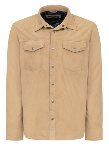 Suede Plain Shirt #2512