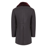 Sheepskin Shearling Nappa Finish Trench Coat Style #4400