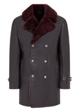 Sheepskin Shearling Nappa Finish Trench Coat Style #4400