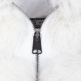 Ladies cropped fox fur jacket #1098