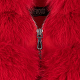 Ladies cropped fox fur jacket #1098