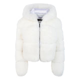 Ladies cropped fox fur jacket #1098