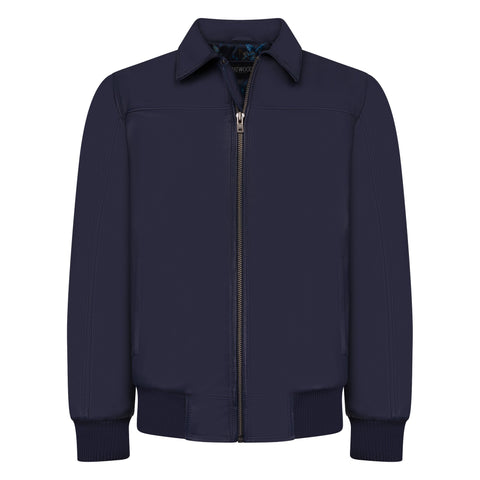 Leather Bomber Jacket Style #2066