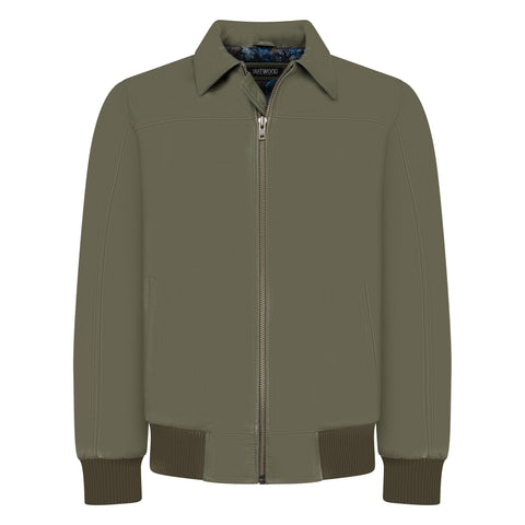 Leather Bomber Jacket Style #2066
