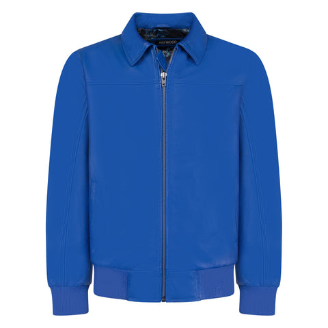 Leather Bomber Jacket Style #2066