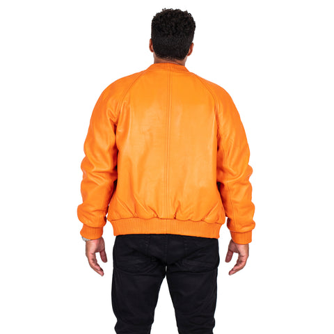 Genuine Lambskin Leather Baseball Varsity Jacket Style #1051 (Part 2 Of Colors)
