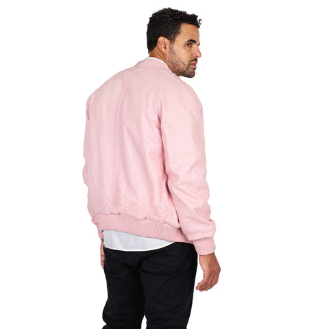 Genuine Lambskin Leather Baseball Varsity Jacket Style #1051 (Part 2 Of Colors)
