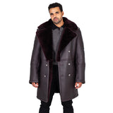 Shearling Sheepskin Button Open Trench Coat Style #5000