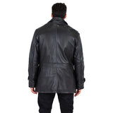 Men's Genuine Lambskin Leather Trench Coat Style #2092