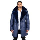 Shearling Sheepskin Button Open Trench Coat Style #5000