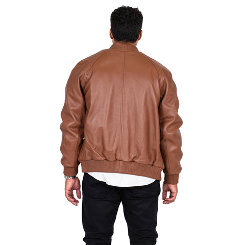 Genuine Lambskin Leather Baseball Varsity Jacket Style #1051 (Part 2 Of Colors)