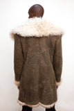 Mongolian Fur Sheepskin Coat Style #5700 - Jakewood Shearlin Leather Mouton Fur Bomber Aviator Parka Coat Jacket Sheepskin All size Brooklyn New York manufacturer