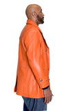 Men's Genuine Lambskin Leather Trench Coat Style #2092