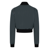 Ladies Baseball Jacket with With Persian Lamb Full Front #1043