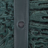 Ladies Baseball Jacket with With Persian Lamb Full Front #1043