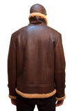 Sheepskin Bomber Jacket Style #6300 - Jakewood Shearlin Leather Mouton Fur Bomber Aviator Parka Coat Jacket Sheepskin All size Brooklyn New York manufacturer