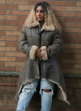 Ladies Sheepskin Jacket with Craft Bottom Style #1040