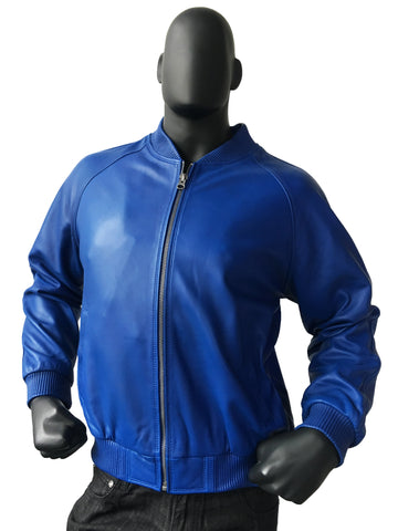 Genuine Lambskin Leather Baseball Varsity Jacket Style #1051 (Part 2 Of Colors)