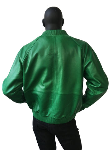 Genuine Lambskin Leather Baseball Varsity Jacket Style #1051 (Part 2 Of Colors)