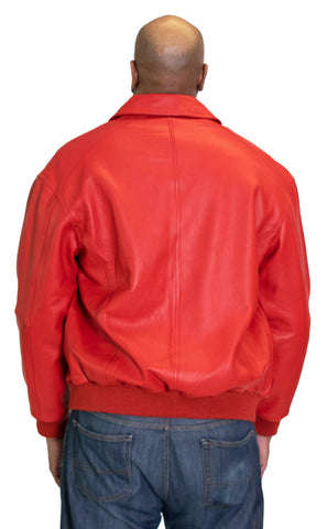 Leather Bomber Jacket Style #2066