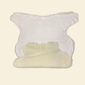 White sheepskin swatch