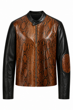 Python full front baseball jacket open bottom #3480