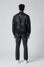 Lambskin leather jacket with the metal studs # 4004