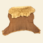 Cognac sheepskin swatch