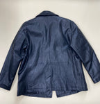Double breasted lambskin French antique peacoat #2095