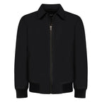 Leather Bomber Jacket with Front Zipper | Style #3445