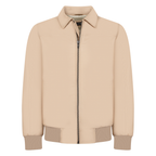 Leather Bomber Jacket with Front Zipper | Style #3445