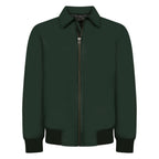 Leather Bomber Jacket with Front Zipper | Style #3445