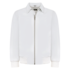 Leather Bomber Jacket with Front Zipper | Style #3445
