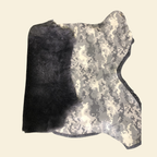 Military Grey/Black sheepskin swatch