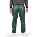 Men's Lambskin Leather Jean-Style Pants | Style #123